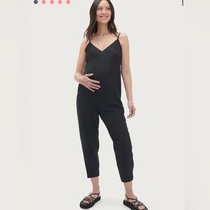 Hatch Maternity Georgie Jumpsuit Black